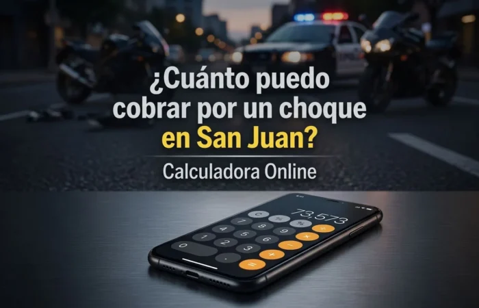 Cuánto puedo cobrar por un choque en San Juan
