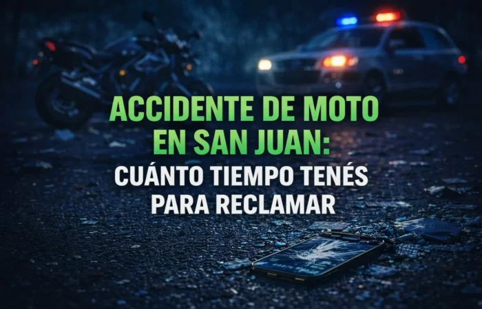 accidente de moto san juan plazo reclamo accidente de moto en San Juan reclamo indemnización plazo
