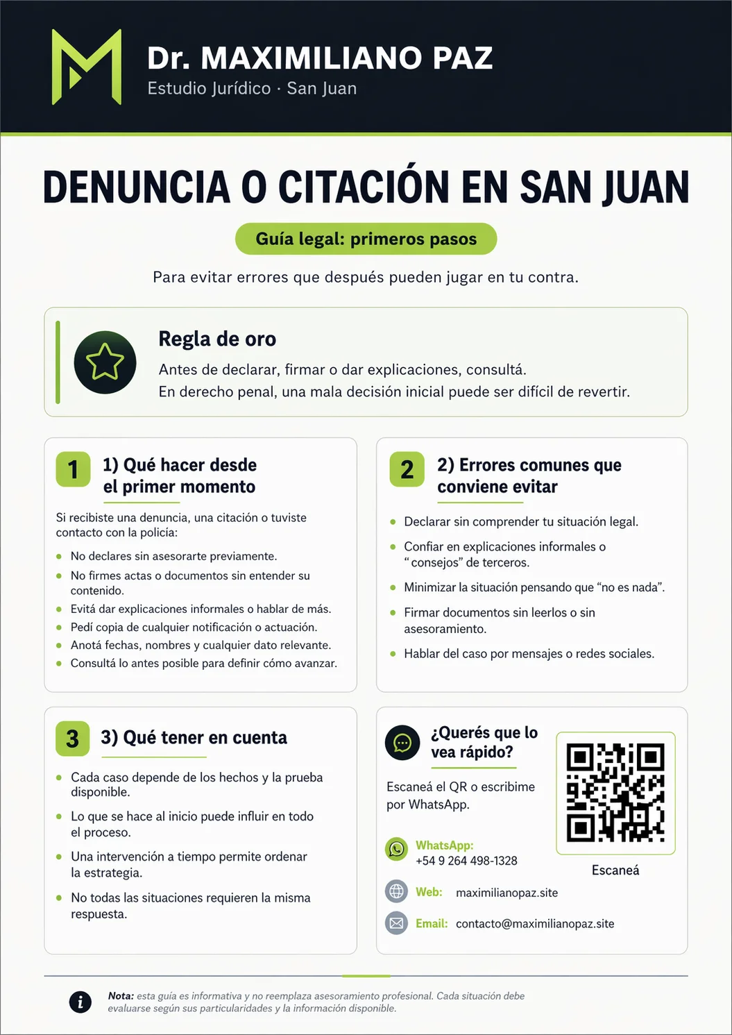 Vista previa de la guía penal sobre denuncia o citación en San Juan